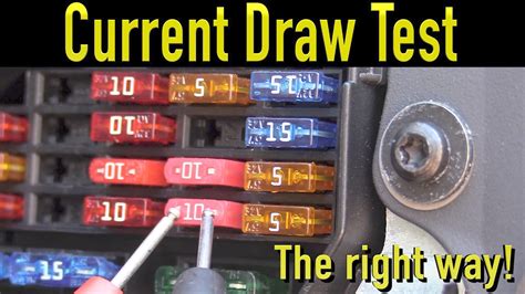 testing parasitic draw via fuse voltage drop|parasitic draw drain test.